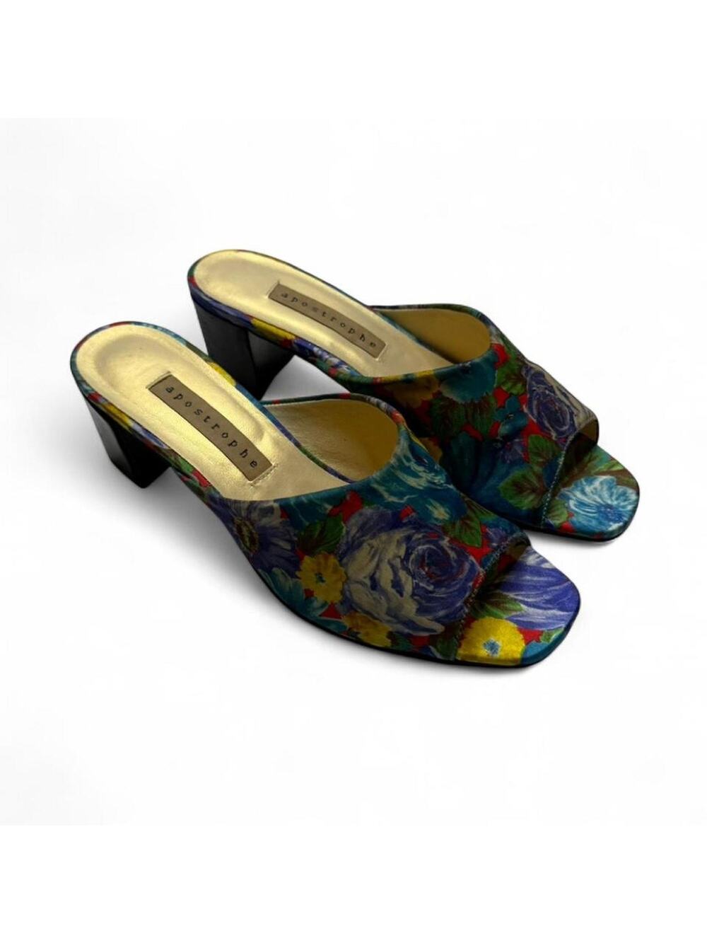 Apostrophe Y2K Tropical Summer 2” Heel Womens size 6 shoes